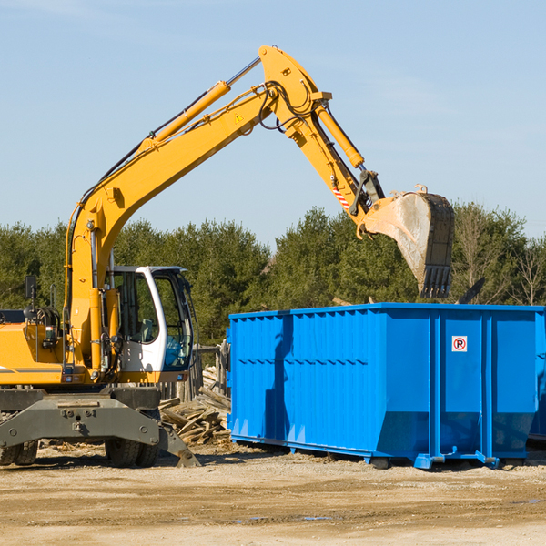 what are the rental fees for a residential dumpster in Andover New Jersey